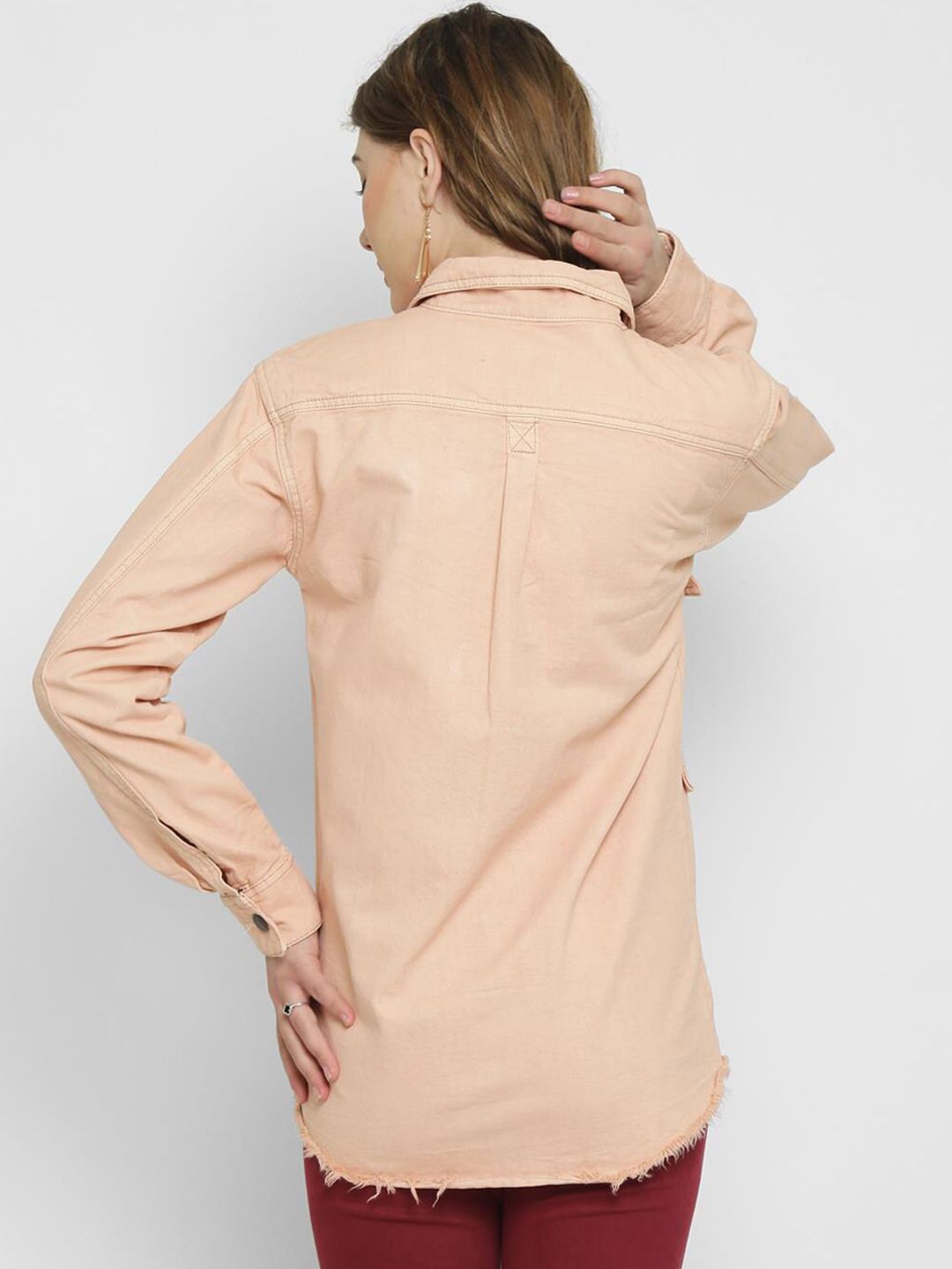 Kotty Women Pink Solid Tailored Jacket