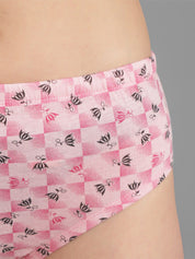 Kotty Women Pink & Black Printed Hipster Briefs KTTWOMENSPANTY374