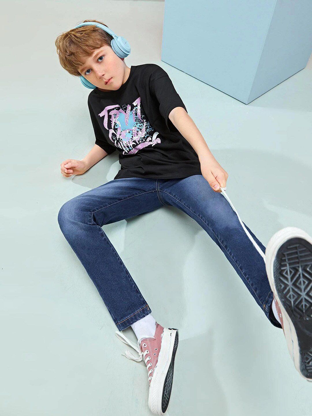 Kotty Boys Jean Regular-Fit Light Fade Stretchable Jeans