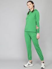 Kotty Women Green Hooded Co-Ord Set 