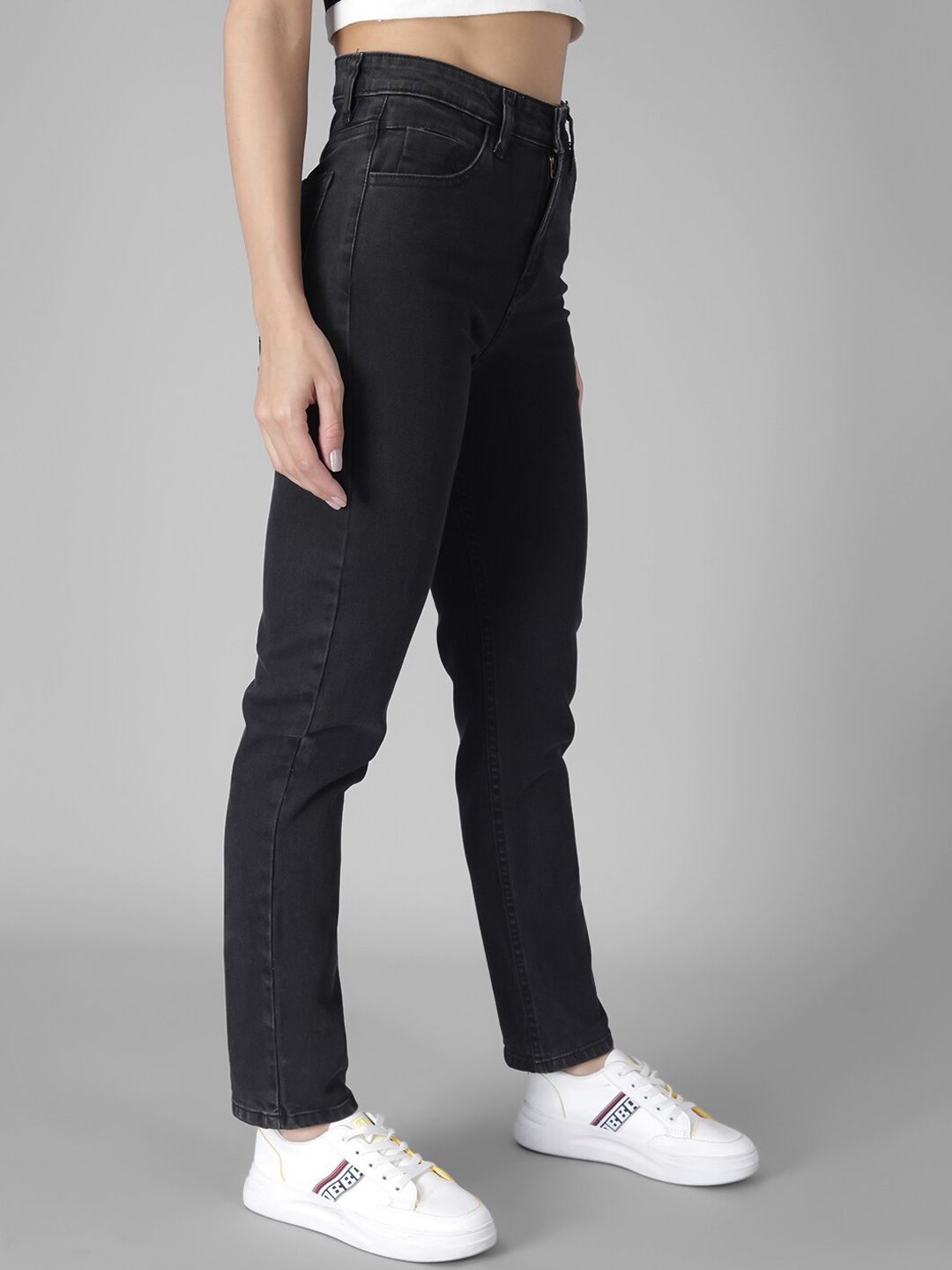 Kotty Women Black Skinny Fit Jeans