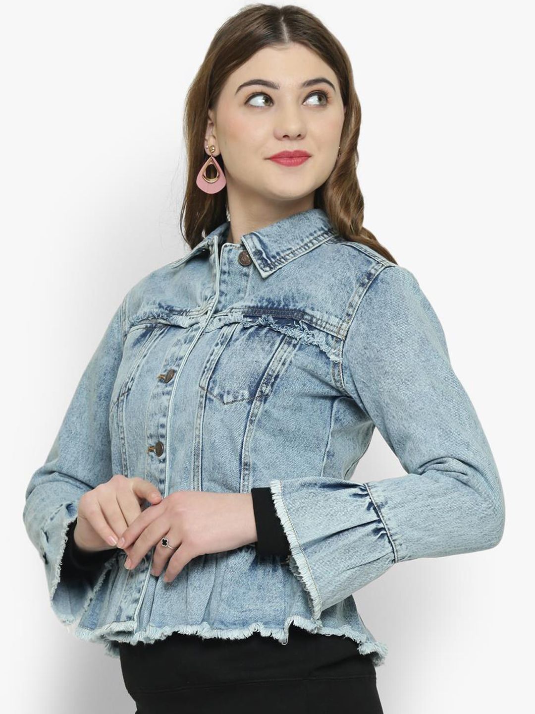 Kotty Women Blue Denim Jacket