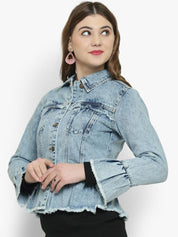 Kotty Women Blue Denim Jacket