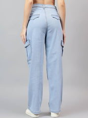 Kotty Women Straight Fit High-Rise Stretchable Jeans