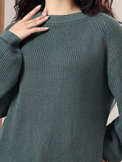 Kotty Women Round Neck Ribbed Pullover