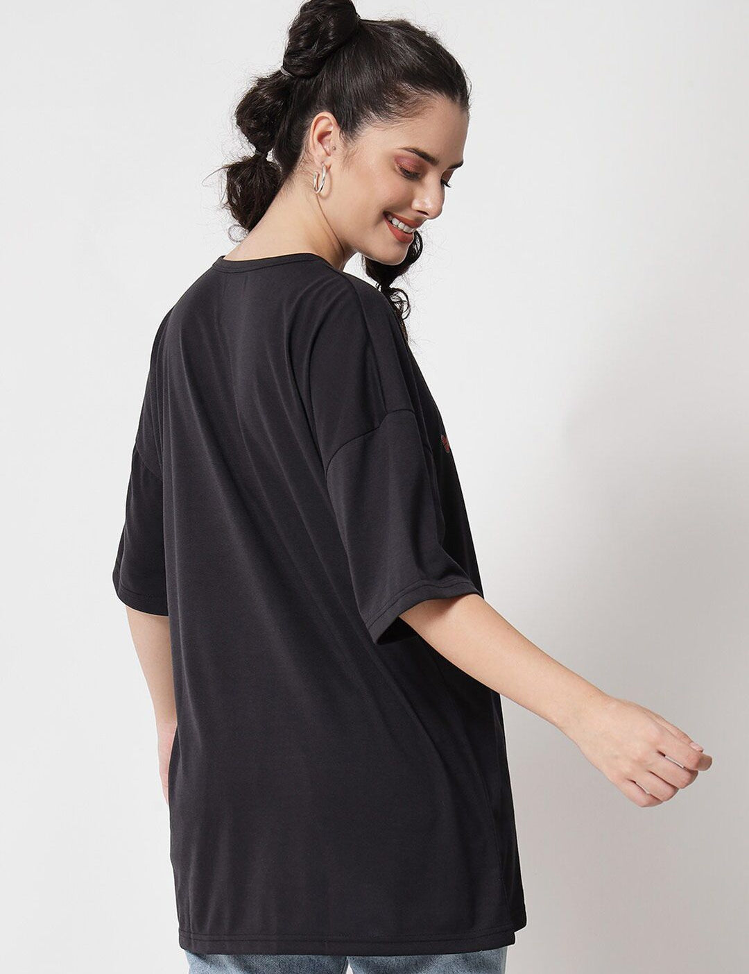 Kotty Conversational Printed Oversize Cotton T-shirt