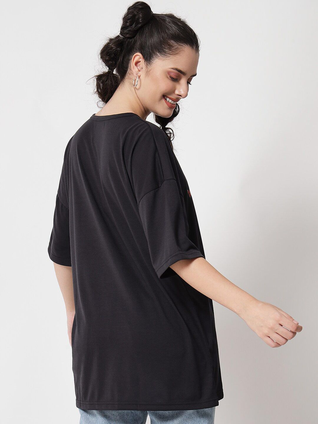 Kotty Conversational Printed Oversize Cotton T-shirt