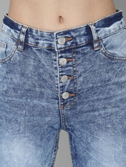 Kotty Women Blue Skinny Fit High-Rise Clean Look Jeans
