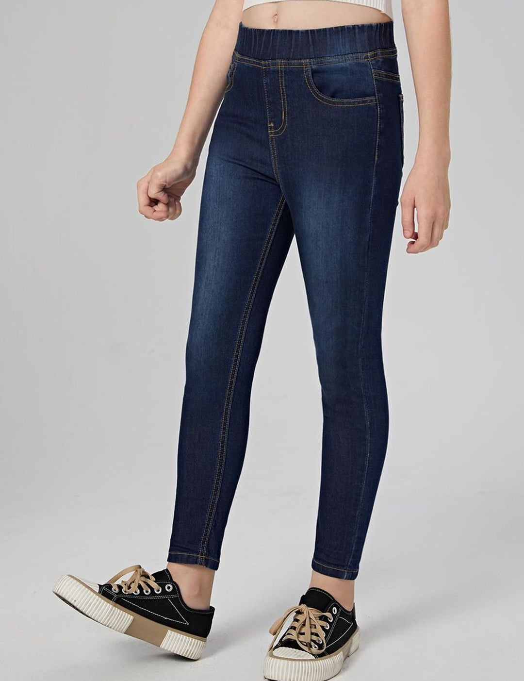 Kotty Girls Jean Skinny Fit Light Fade Clean Look Stretchable Jeans