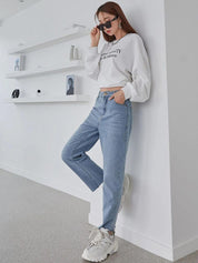 Kotty Women Jean Regular Fit High-Rise Heavy Fade Jeans