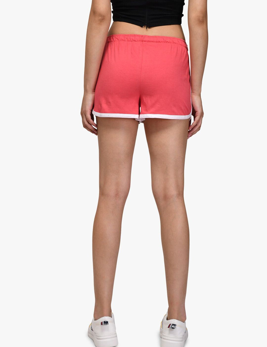 Kotty Women Red Solid Regular Fit Regular Shorts