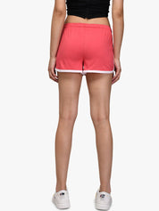 Kotty Women Red Solid Regular Fit Regular Shorts