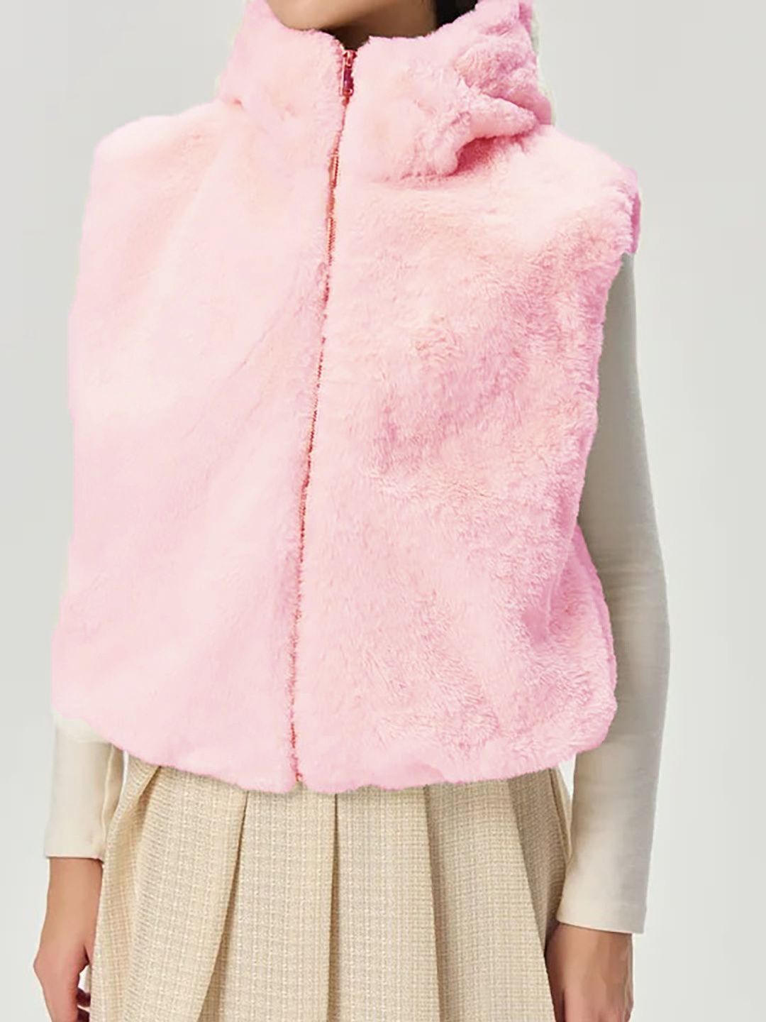 Kotty Women Hooded Self Design Open Front Jacket