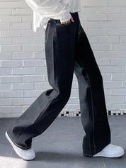 Kotty Women Wide Leg High-Rise Clean Look Stretchable Jeans