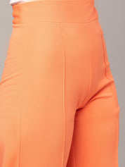 Kotty Pack Of 2 Women Relaxed Straight Leg Straight Fit High-Rise Trousers