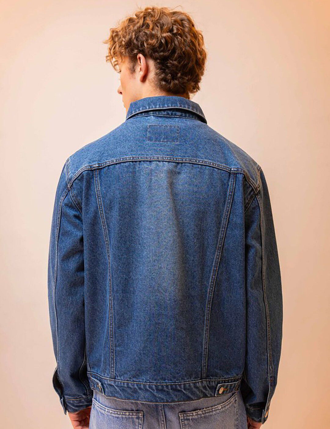 Kotty Spread Collar Long Sleeves Denim Jacket