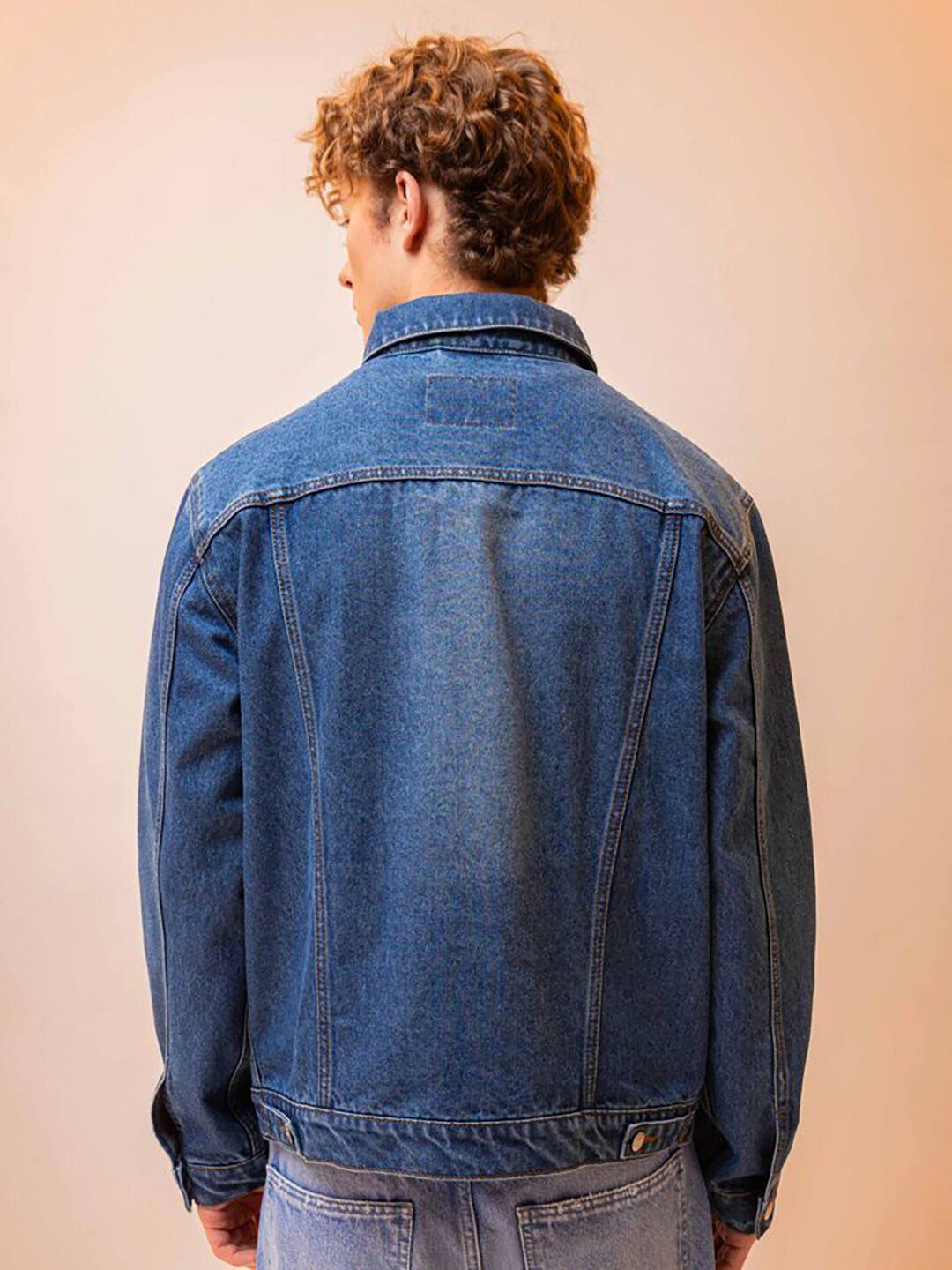 Kotty Spread Collar Long Sleeves Denim Jacket