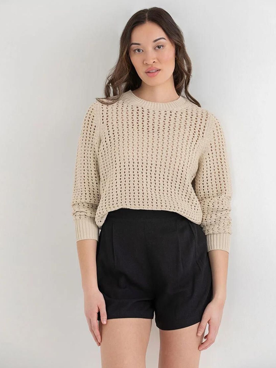 Kotty Women Long Sleeves Round Neck Pullover