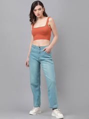 Kotty Women Jean Straight Fit Clean Look Stretchable Jeans