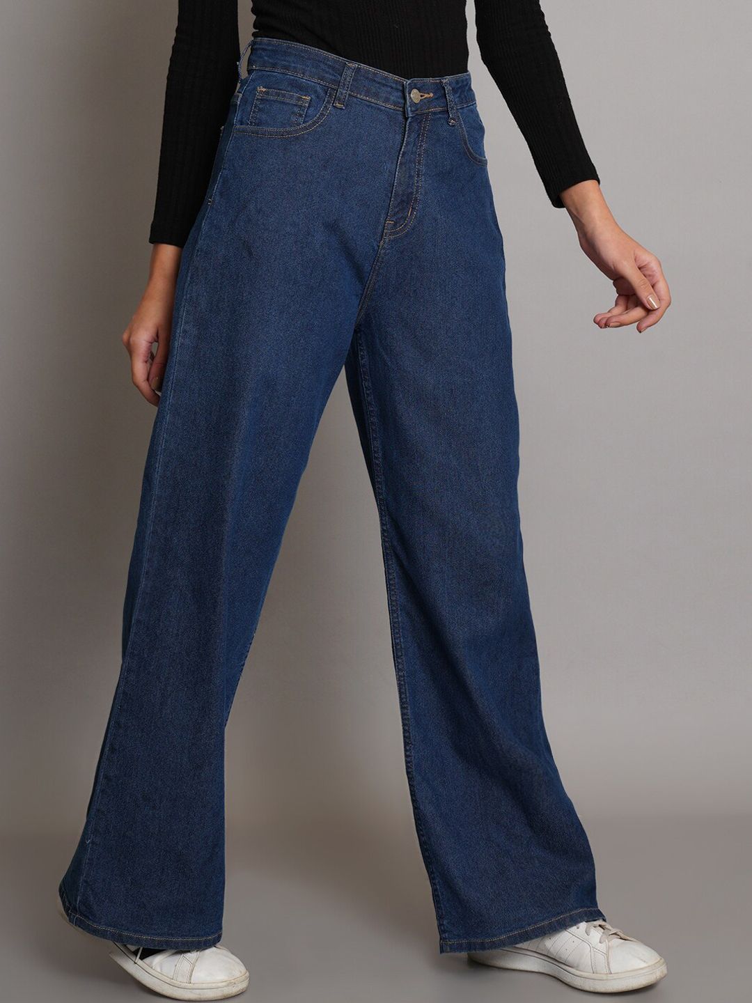 Kotty Women Jean Bootcut Straight Fit High-Rise Stretchable Jeans