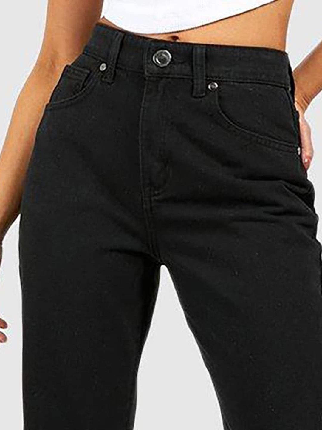 Kotty Women Jean Straight Fit High-Rise Cotton Stretchable Jeans