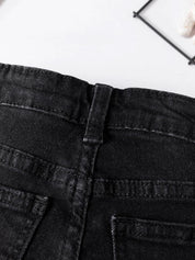 Kotty Girls Low Distress Mid-Rise Light Fade Stretchable Jeans
