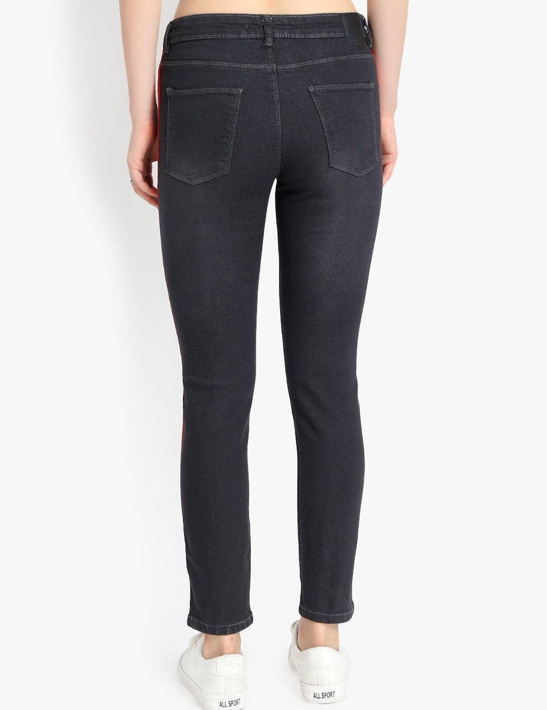 Kotty Women Black Skinny Fit High-Rise Clean Look Jeans