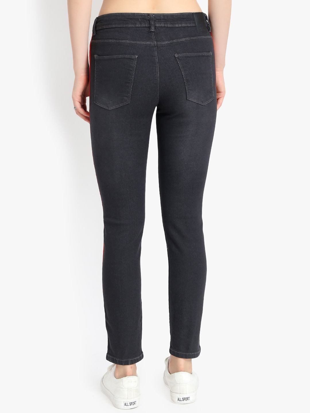 Kotty Women Black Skinny Fit High-Rise Clean Look Jeans