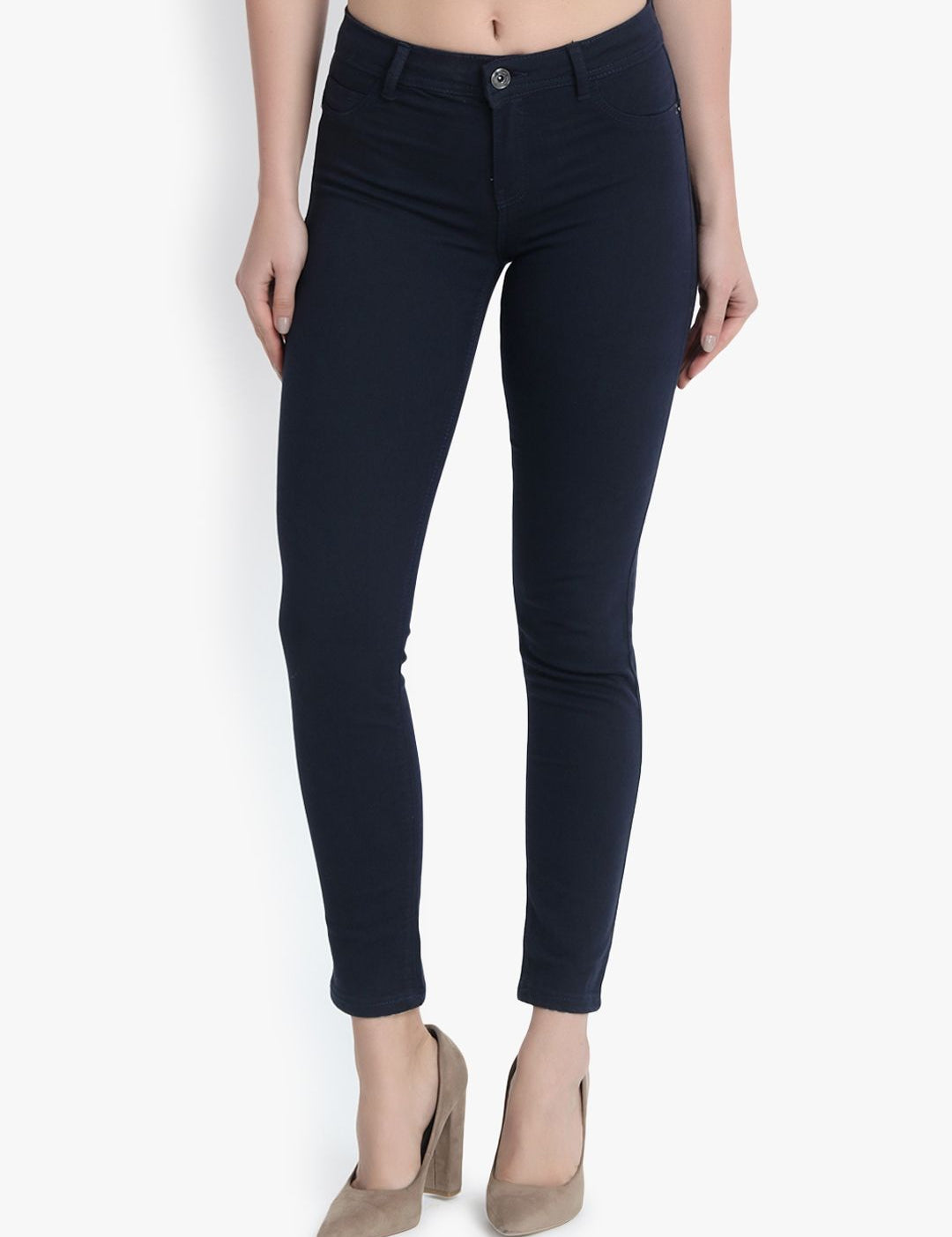 Kotty Women Black Skinny Fit High-Rise Clean Look Jeans