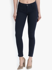 Kotty Women Black Skinny Fit High-Rise Clean Look Jeans