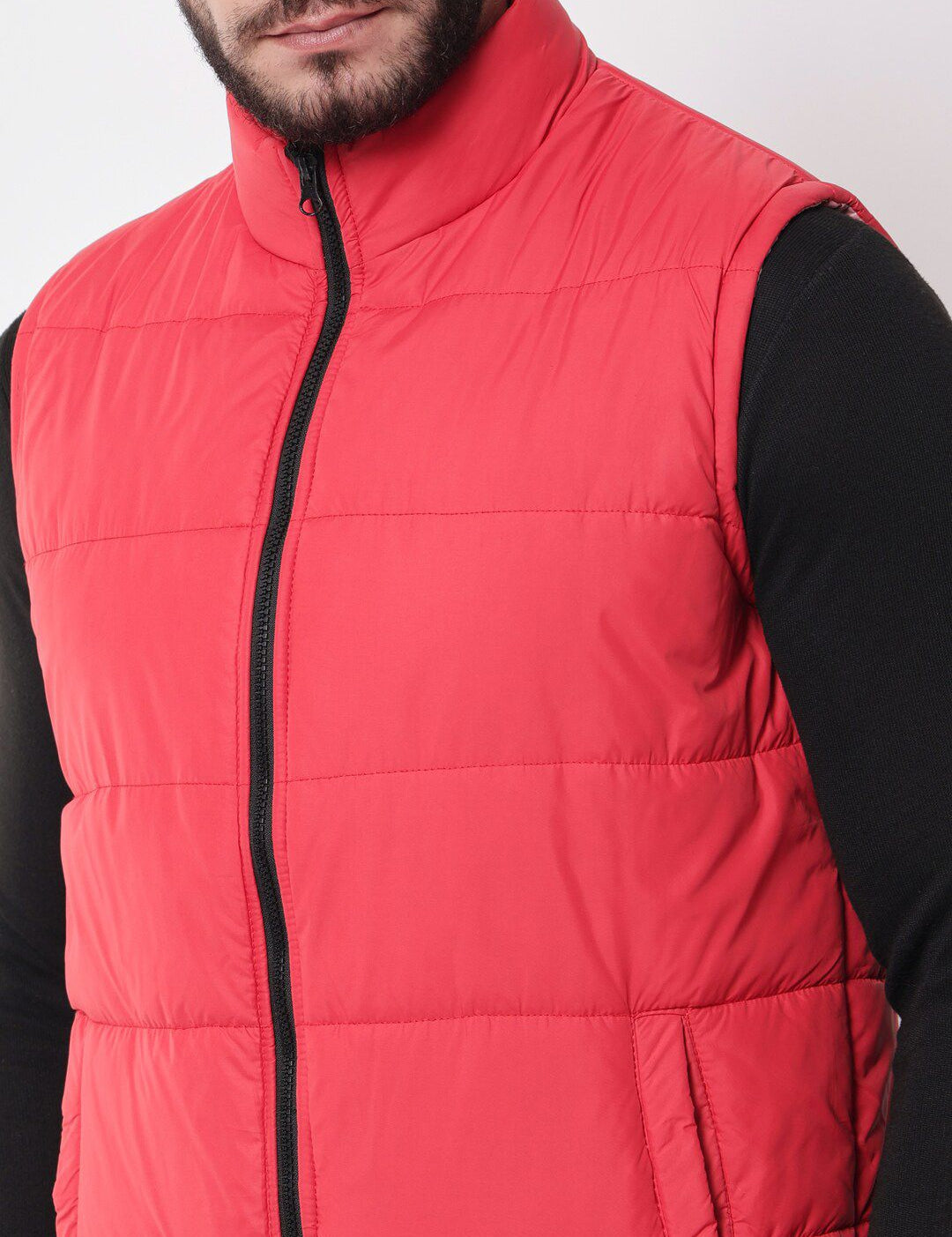 Kotty Men Red Outdoor Puffer Jacket