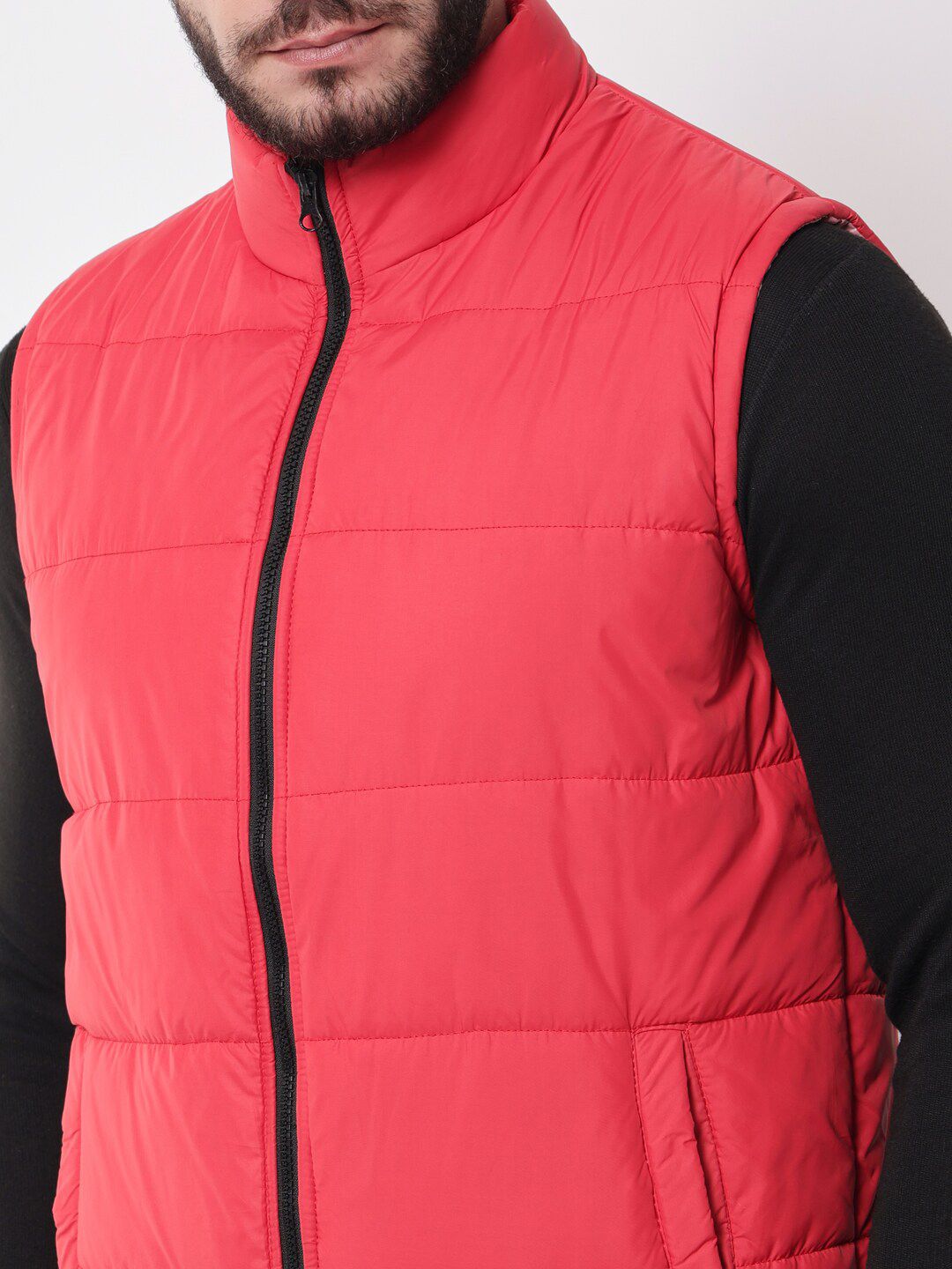 Kotty Men Red Outdoor Puffer Jacket