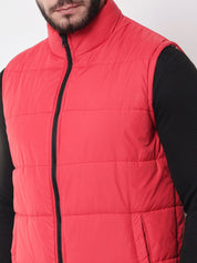 Kotty Men Red Outdoor Puffer Jacket