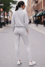 KOTTY Women's Winter Tracksuit Set Quarter Zip Sweatshirt