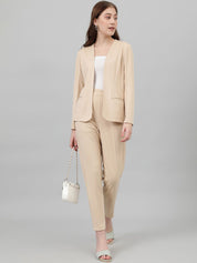 Kotty Beige Blazer With Trouser