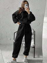 Kotty Hooded Mid Rise Sweatshirt With Joggers