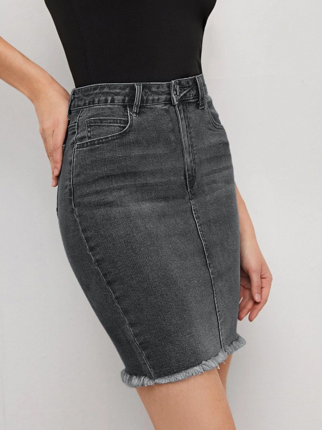 Kotty Pencil Denim Skirt
