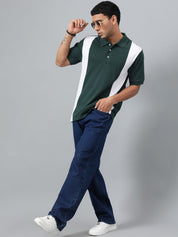 Kotty Men Solid Polo Collar T-shirt