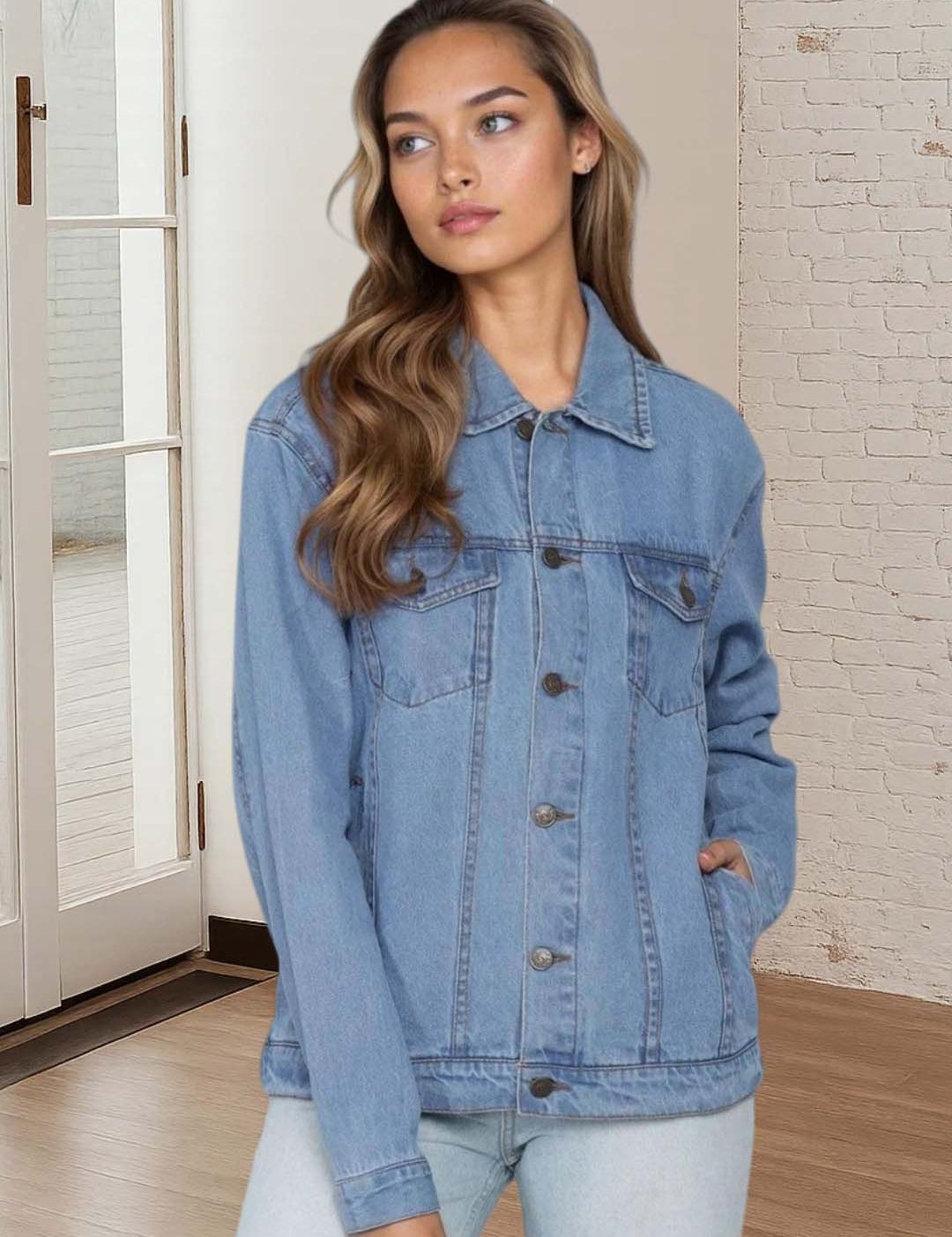 Kotty Women Denim Jacket with Utility Pockets