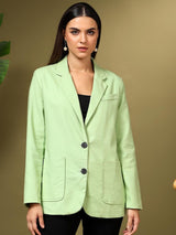 Kotty Notched Lapel Single Breasted Blazer