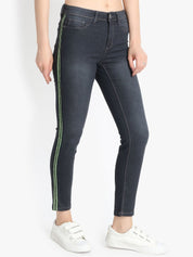 Kotty Women Black Skinny Fit High-Rise Clean Look Jeans