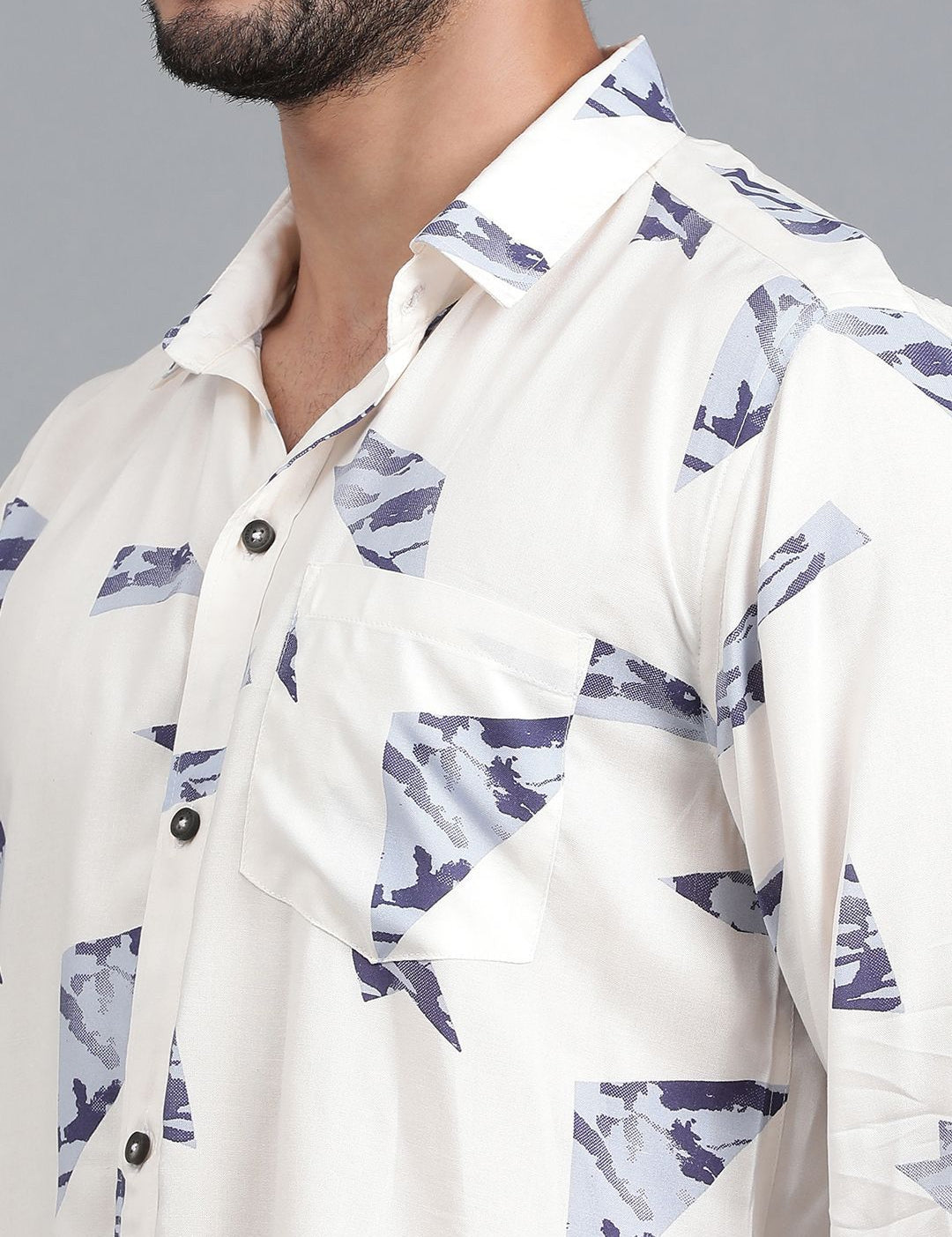 Kotty New Relaxed Fit Abstract Printed Casual Shirt