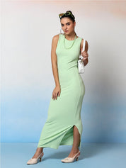 Kotty Women Round Neck Sleeveless Bodycon Dress