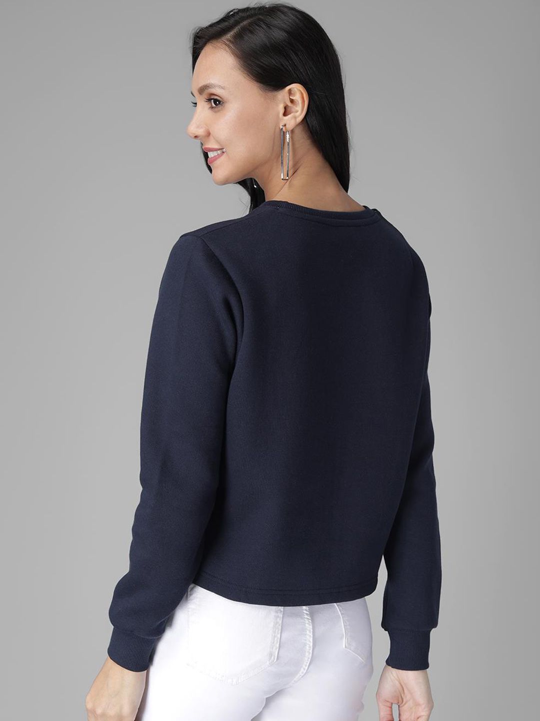 Kotty Women Blue Printed Sweatshirt