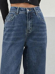 Kotty Women Straight Fit High-Rise Stretchable Jeans