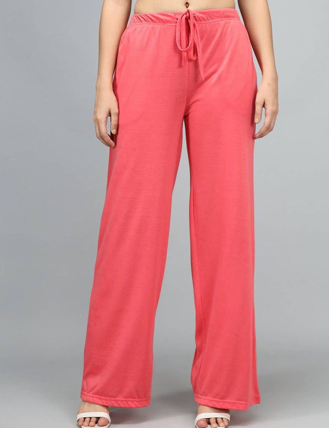 Kotty Women Solid Relaxed Mid-Rise Trousers