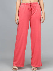 Kotty Women Solid Relaxed Mid-Rise Trousers