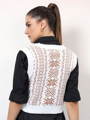 Kotty Women Printed Crop Pullover