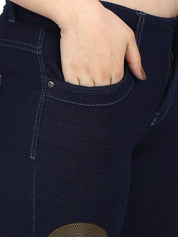 Kotty Women Blue Solid Regular Fit Denim Shorts