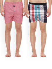 Kotty Men Pack Of 2 Printed Low Rise Printed Boxers KTT2PCMENSBOXERSET08